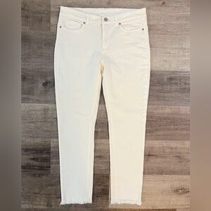 Loro Piana Cream Straight Leg Jeans